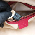 Sherry Line khaki×red canvas×leather 269876 G012362812シェリーライン カーキ×レッド キャンバス×レザー 269876 G012362812