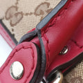 Sherry Line khaki×red canvas×leather 269876 G012362812シェリーライン カーキ×レッド キャンバス×レザー 269876 G012362812