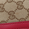 Sherry Line khaki×red canvas×leather 269876 G012362812シェリーライン カーキ×レッド キャンバス×レザー 269876 G012362812