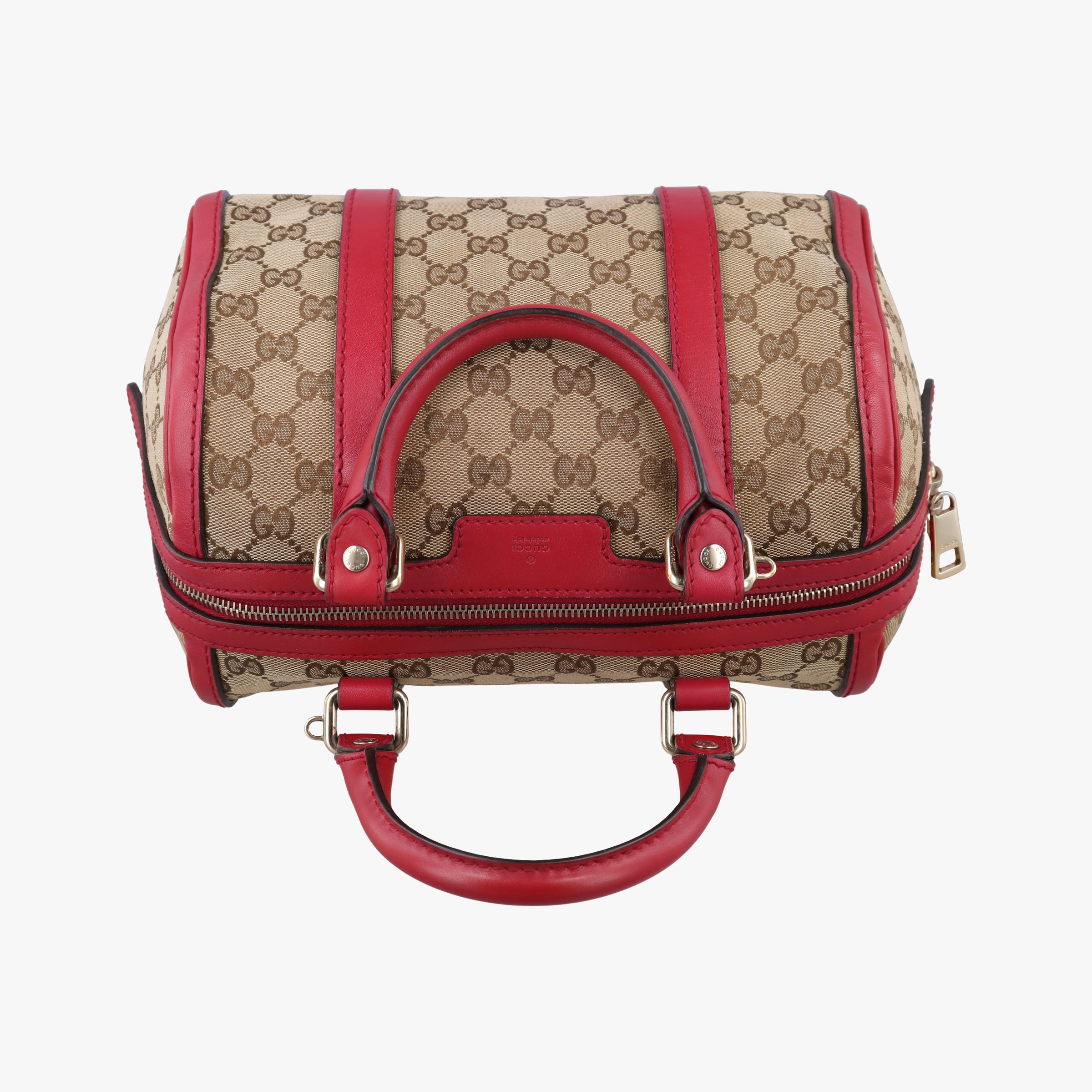 Sherry Line khaki×red canvas×leather 269876 G012362812シェリーライン カーキ×レッド キャンバス×レザー 269876 G012362812
