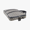 GG Supreme Briefcase Business Beige×Navy PVC coated canvas×Leather 223667 E012328322GGスプリーム ブリーフケース ビジネス ベージュ×ネイビー PVCコーティングキャンバス×レザー 223667 E012328322