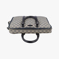 GG Supreme Briefcase Business Beige×Navy PVC coated canvas×Leather 223667 E012328322GGスプリーム ブリーフケース ビジネス ベージュ×ネイビー PVCコーティングキャンバス×レザー 223667 E012328322