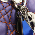 Lady Dior Purple×Orange×Brown Lambskin 15-BO-1111レディディオール パープル×オレンジ×ブラウン ラムスキン 15-BO-1111