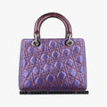 Lady Dior Purple×Orange×Brown Lambskin 15-BO-1111レディディオール パープル×オレンジ×ブラウン ラムスキン 15-BO-1111
