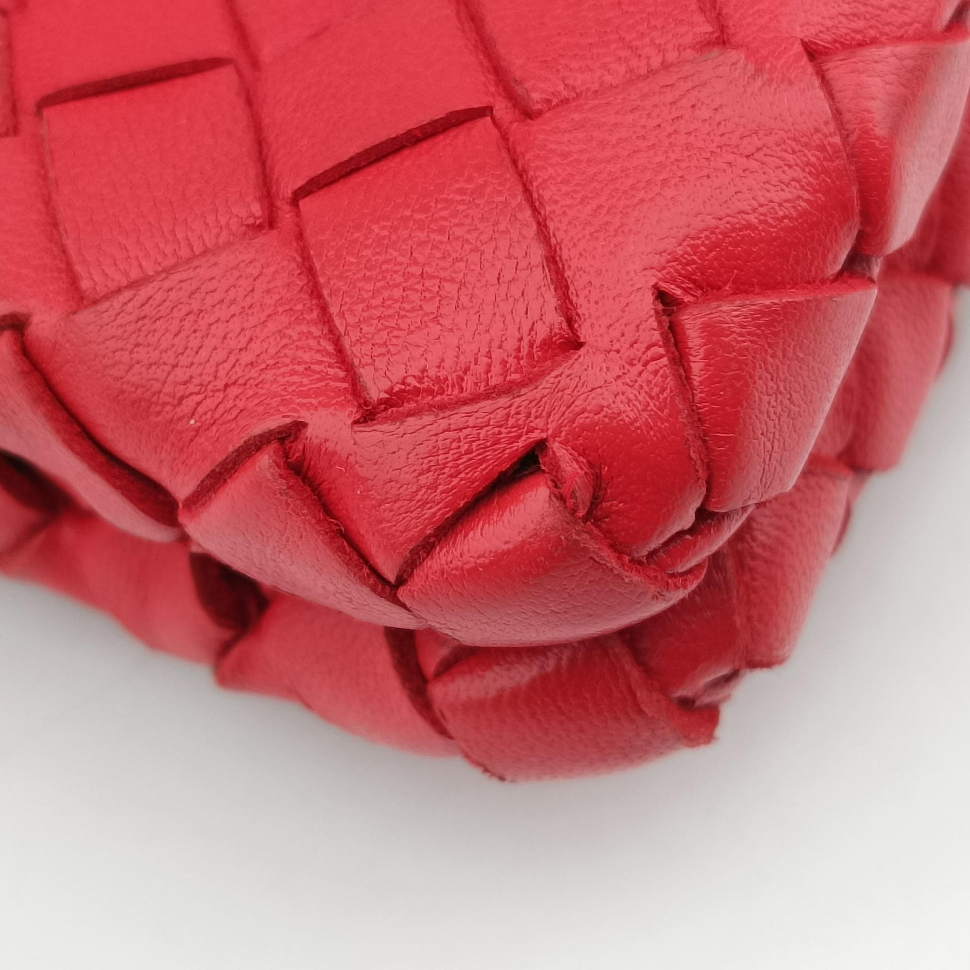 Duo Intrecciato Red lambskin B02932886Nデュオ イントレチャート レッド ラムスキン B02932886N