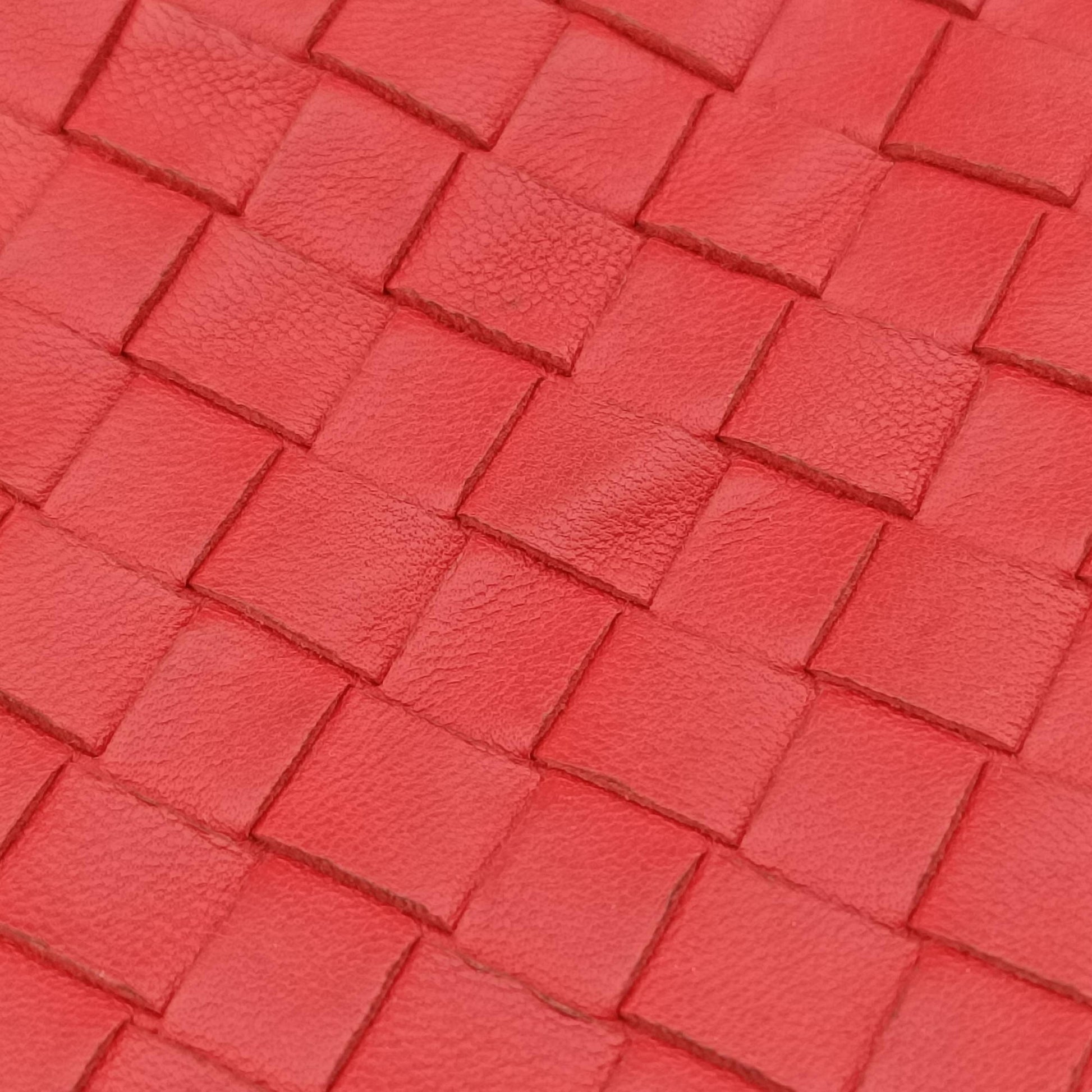 Duo Intrecciato Red lambskin B02932886Nデュオ イントレチャート レッド ラムスキン B02932886N