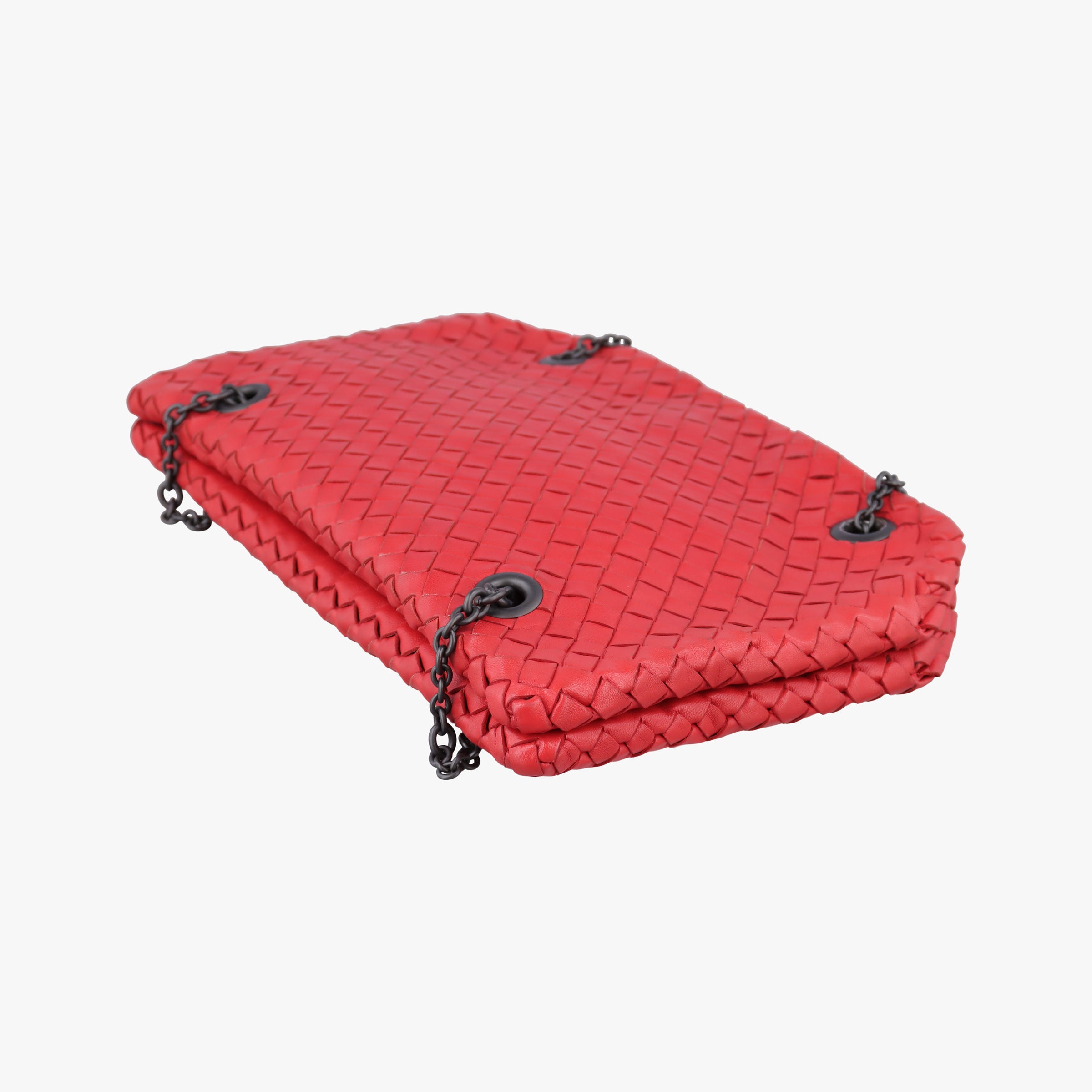 Duo Intrecciato Red lambskin B02932886Nデュオ イントレチャート レッド ラムスキン B02932886N