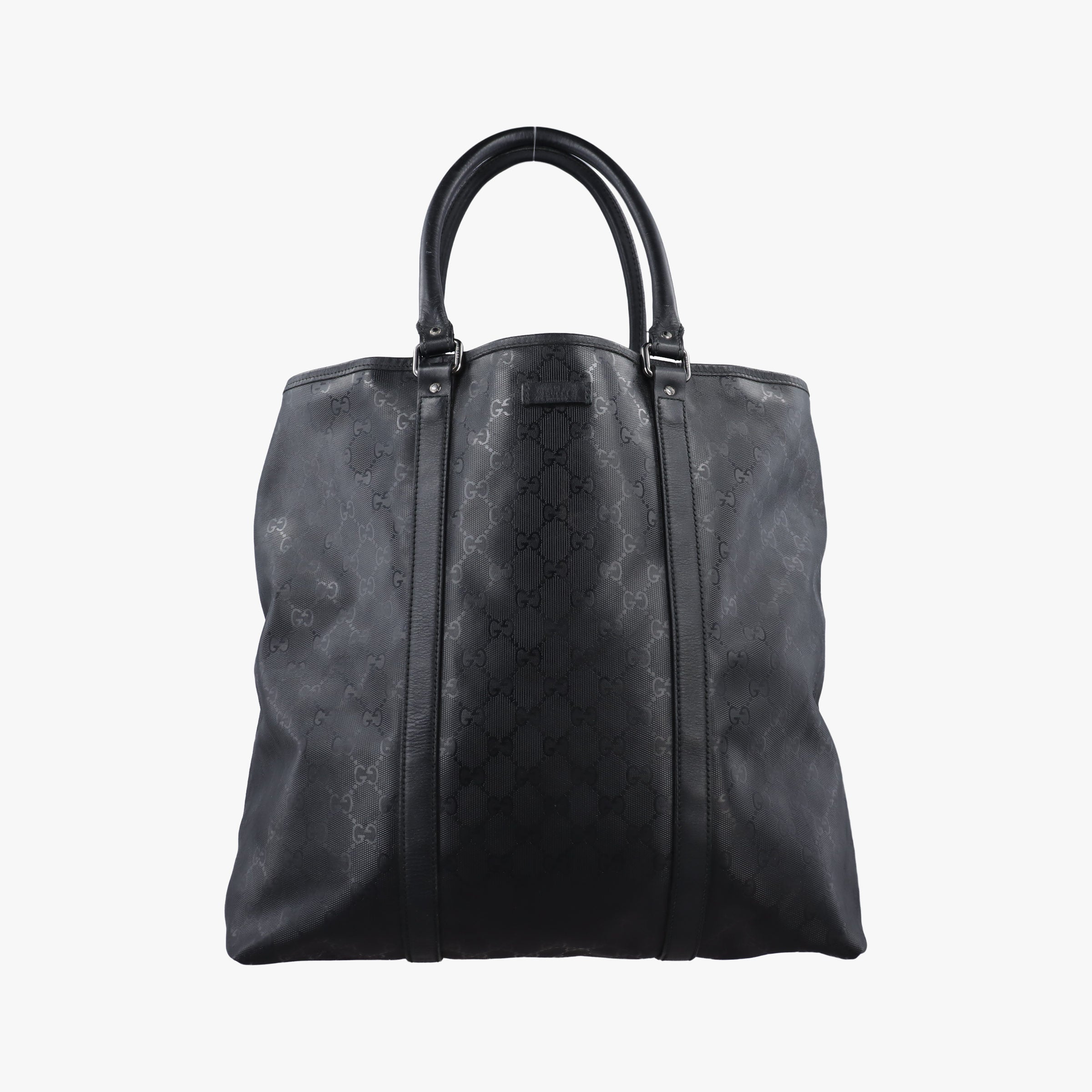 GG Imprime tote Black PVC coated canvas 223668 A8998506GGインプリメトートバッグ ブラック PVCコーティングキャンバス 223668 A8998506
