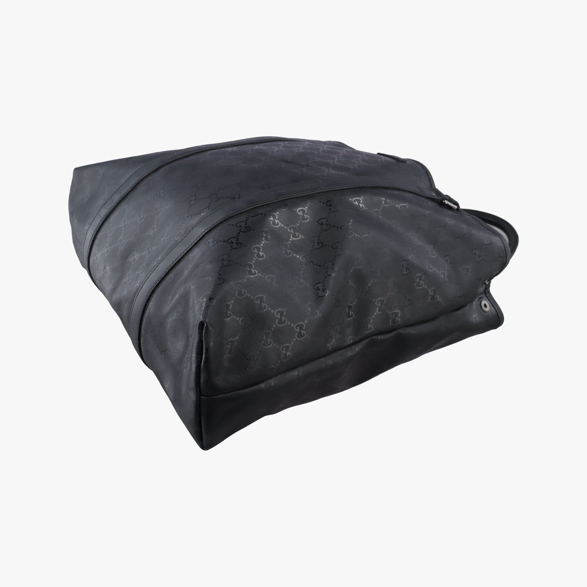 GG Imprime tote Black PVC coated canvas 223668 A8998506GGインプリメトートバッグ ブラック PVCコーティングキャンバス 223668 A8998506
