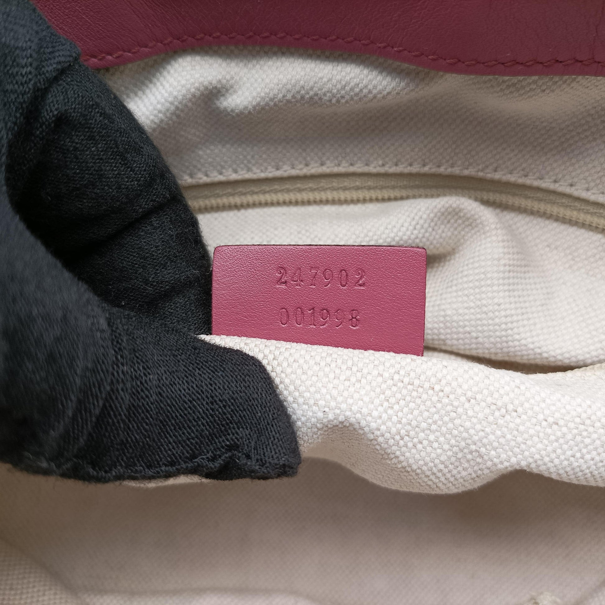 Sukey Beige × Pink canvas×leather 247902 E013708938スーキー ベージュ x ピンク キャンバス×レザー 247902 E013708938