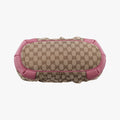 Sukey Beige × Pink canvas×leather 247902 E013708938スーキー ベージュ x ピンク キャンバス×レザー 247902 E013708938