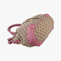 Sukey Beige × Pink canvas×leather 247902 E013708938スーキー ベージュ x ピンク キャンバス×レザー 247902 E013708938