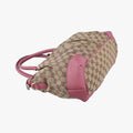 Sukey Beige × Pink canvas×leather 247902 E013708938スーキー ベージュ x ピンク キャンバス×レザー 247902 E013708938