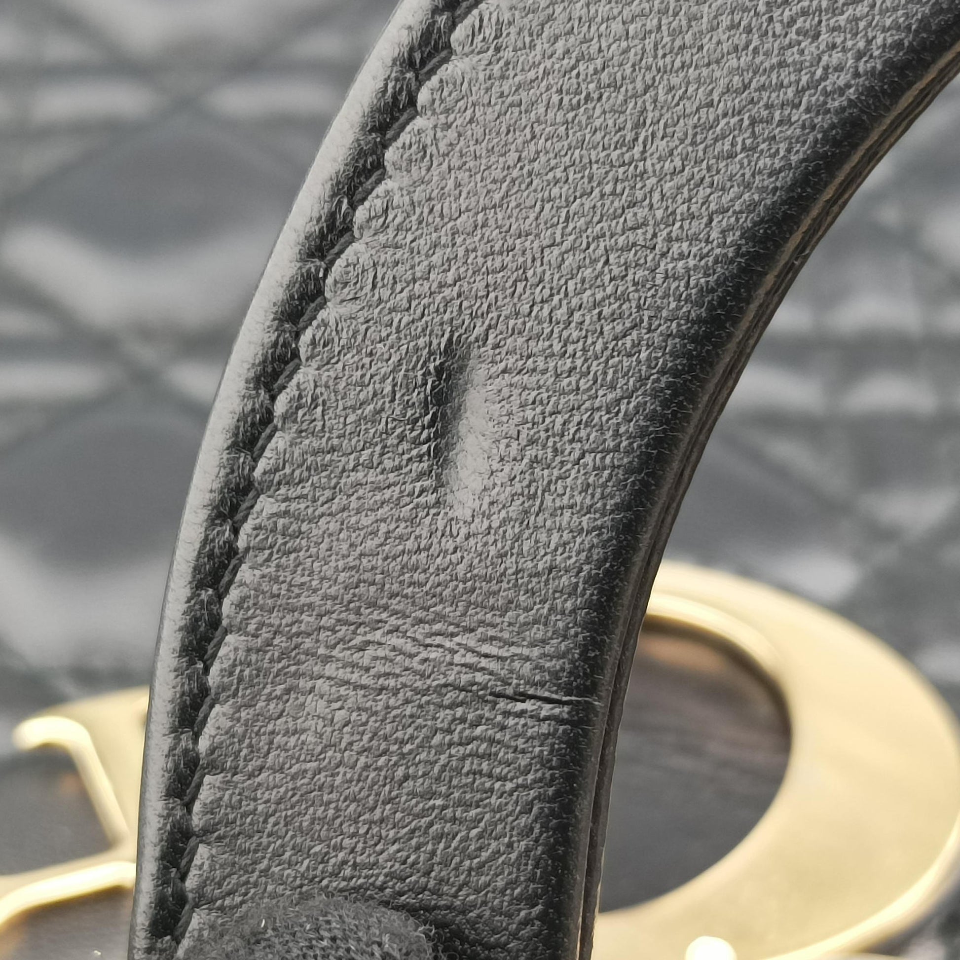 Lady Dior Black lambskin 18-MA-0157レディディオール ブラック ラムスキン 18-MA-0157