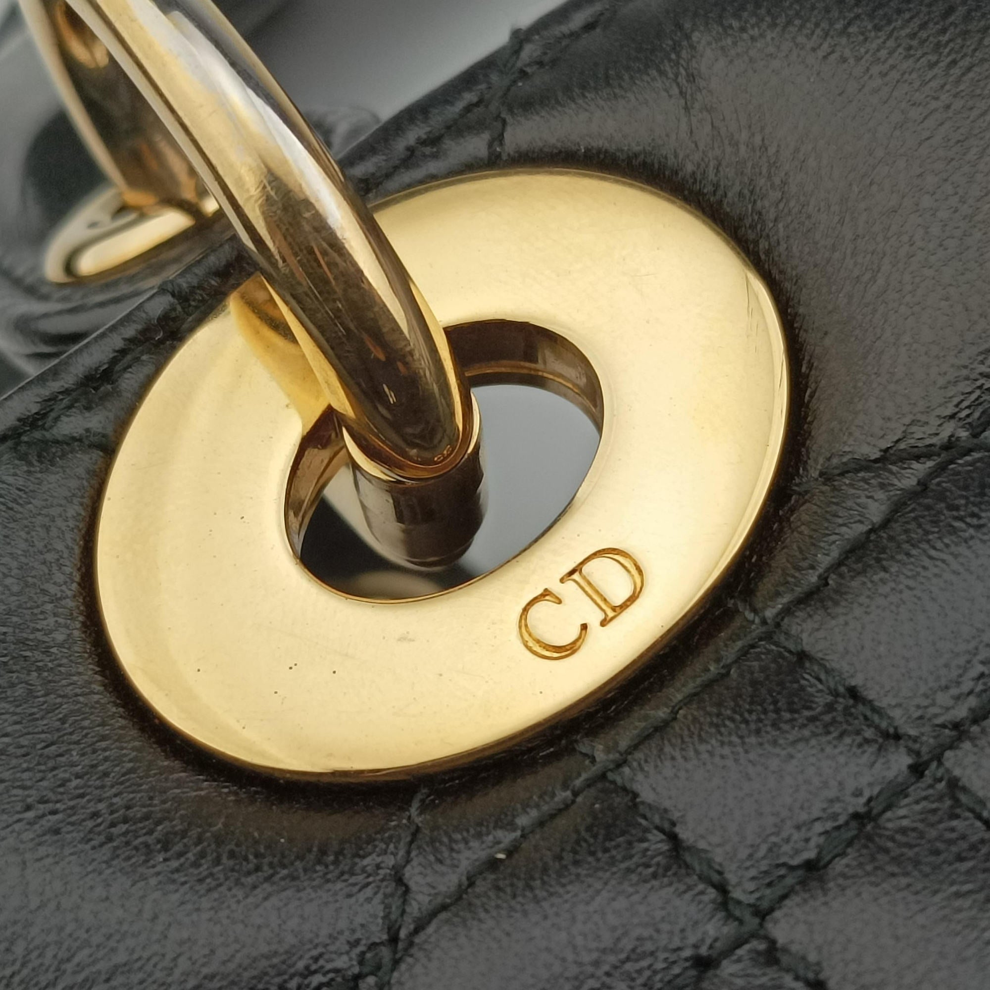 Lady Dior Black lambskin 18-MA-0157レディディオール ブラック ラムスキン 18-MA-0157