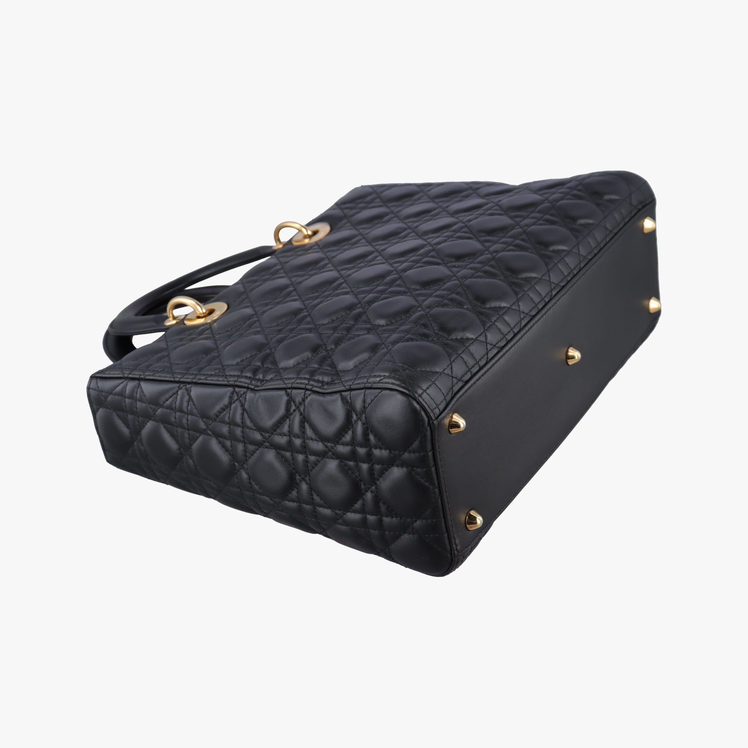 Lady Dior Black lambskin 18-MA-0157レディディオール ブラック ラムスキン 18-MA-0157