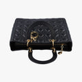Lady Dior Black lambskin 18-MA-0157レディディオール ブラック ラムスキン 18-MA-0157