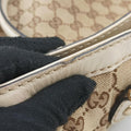 Sukey Brown Canvas×Leather 296835 E015042741スーキー ブラウン キャンバス×レザー 296835 E015042741