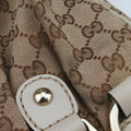 Sukey Brown Canvas×Leather 296835 E015042741スーキー ブラウン キャンバス×レザー 296835 E015042741