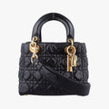 Lady Dior Black lambskin 29-MA-0148レディディオール ブラック ラムスキン 29-MA-0148