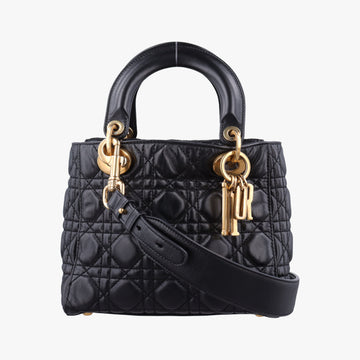 Lady Dior Black lambskin 29-MA-0148レディディオール ブラック ラムスキン 29-MA-0148