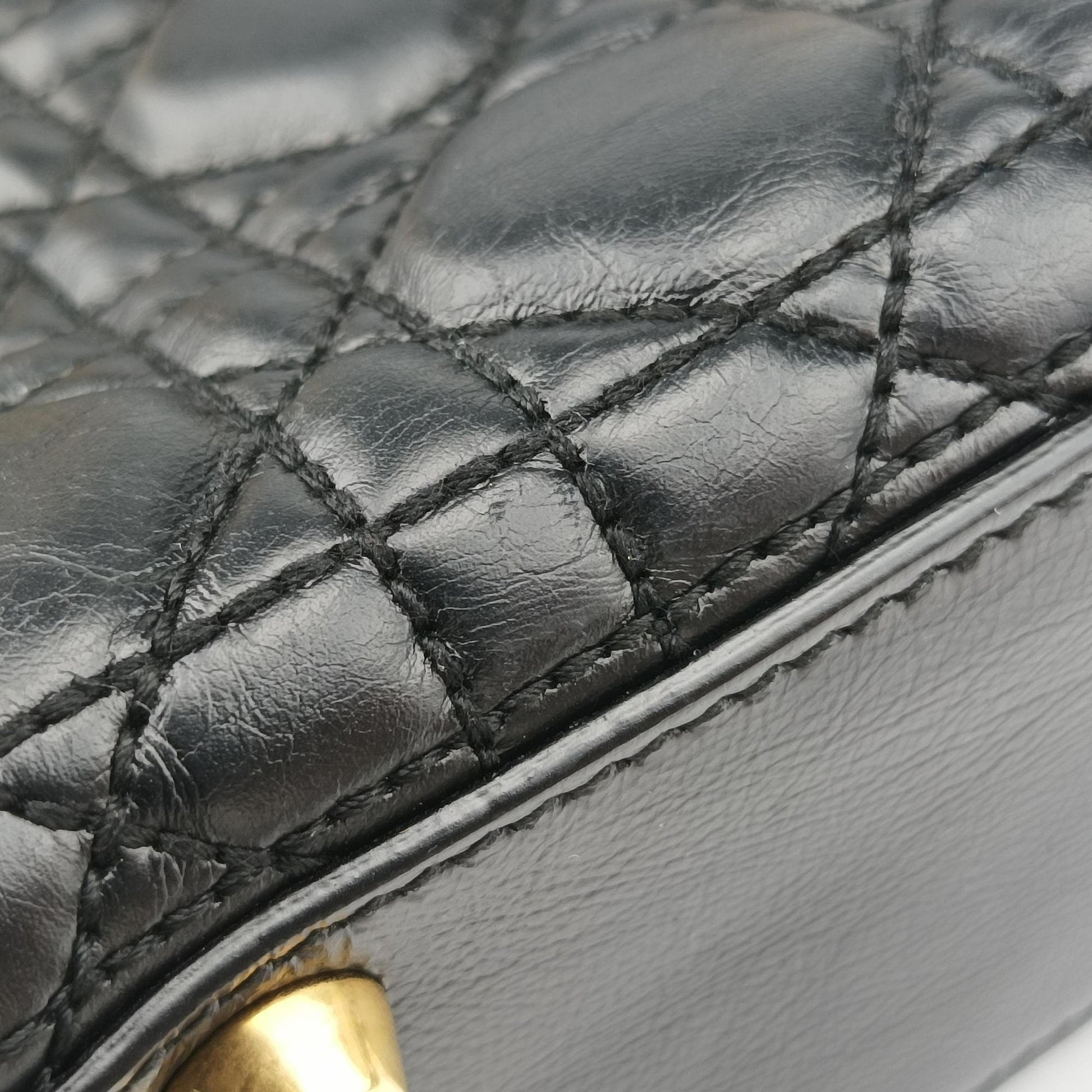 Lady Dior Black lambskin 29-MA-0148レディディオール ブラック ラムスキン 29-MA-0148