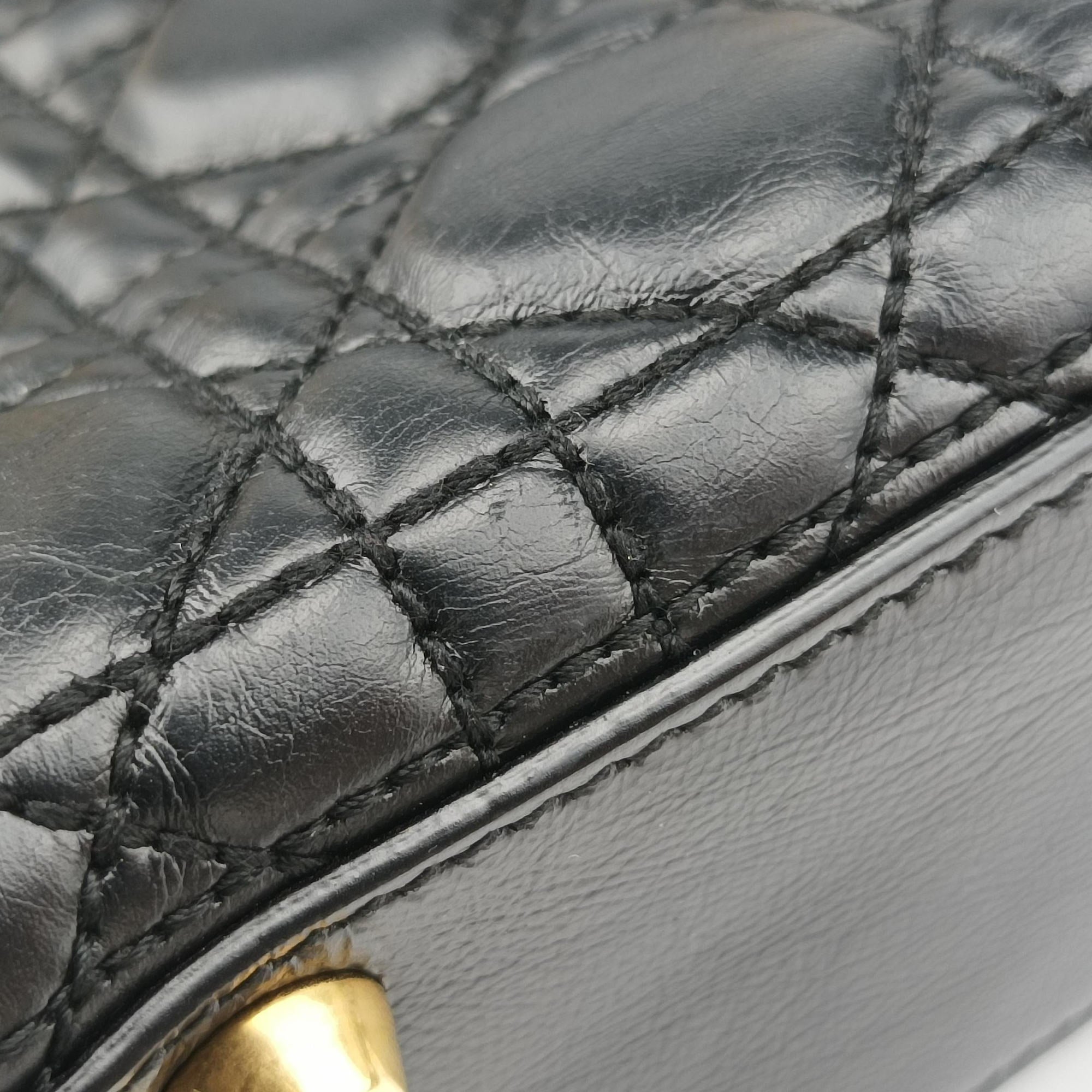 Lady Dior Black lambskin 29-MA-0148レディディオール ブラック ラムスキン 29-MA-0148