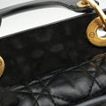Lady Dior Black lambskin 29-MA-0148レディディオール ブラック ラムスキン 29-MA-0148