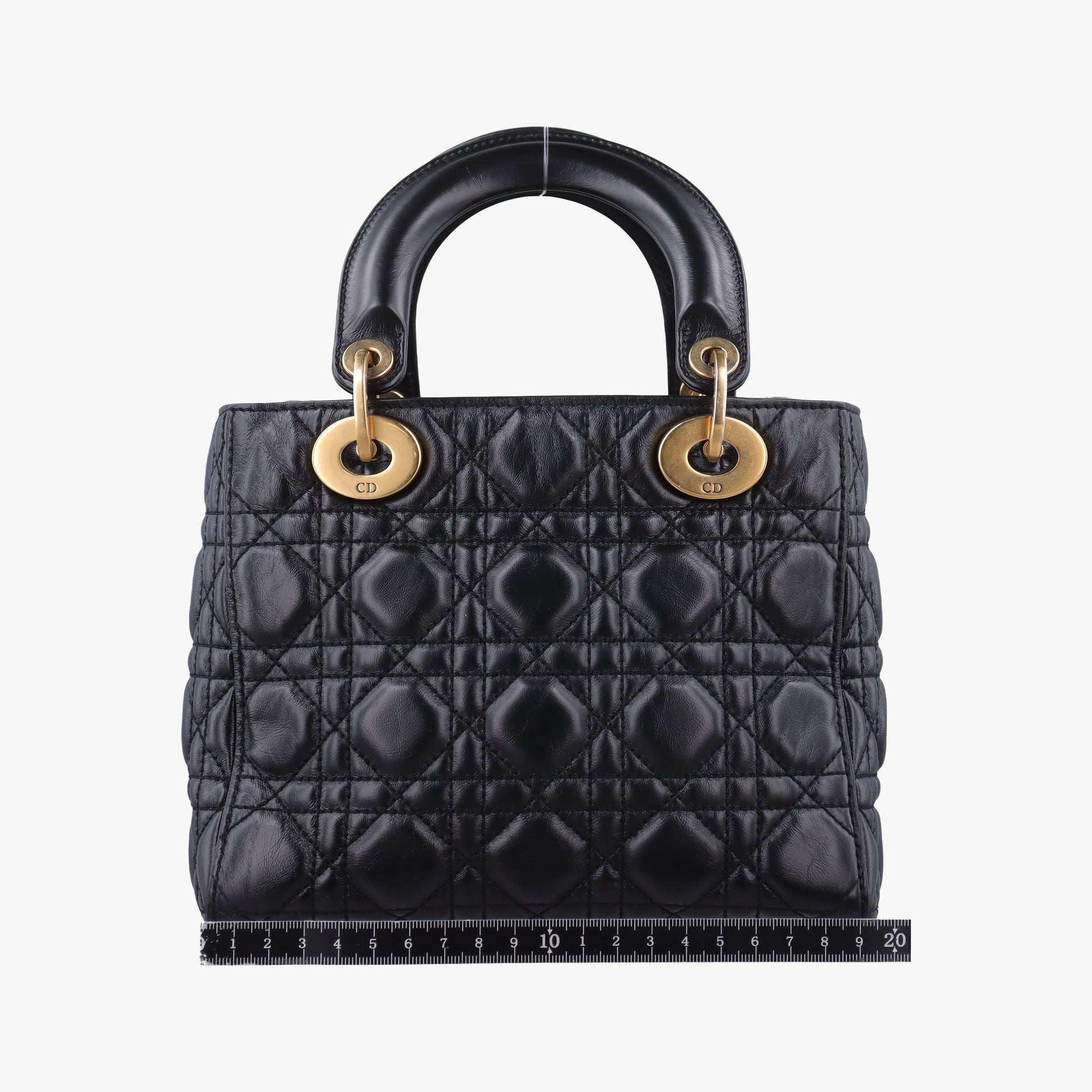 Lady Dior Black lambskin 29-MA-0148レディディオール ブラック ラムスキン 29-MA-0148