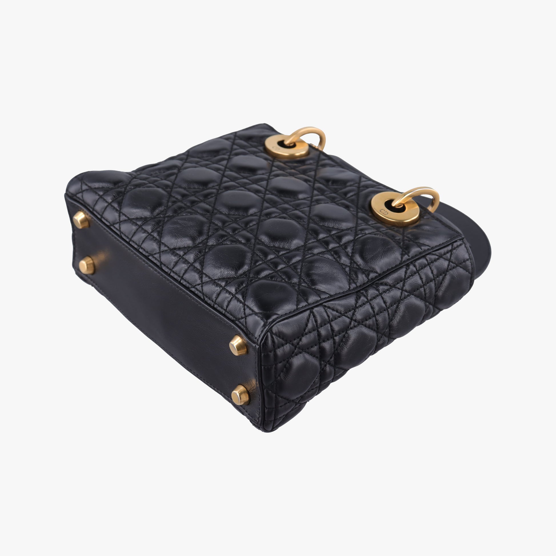 Lady Dior Black lambskin 29-MA-0148レディディオール ブラック ラムスキン 29-MA-0148