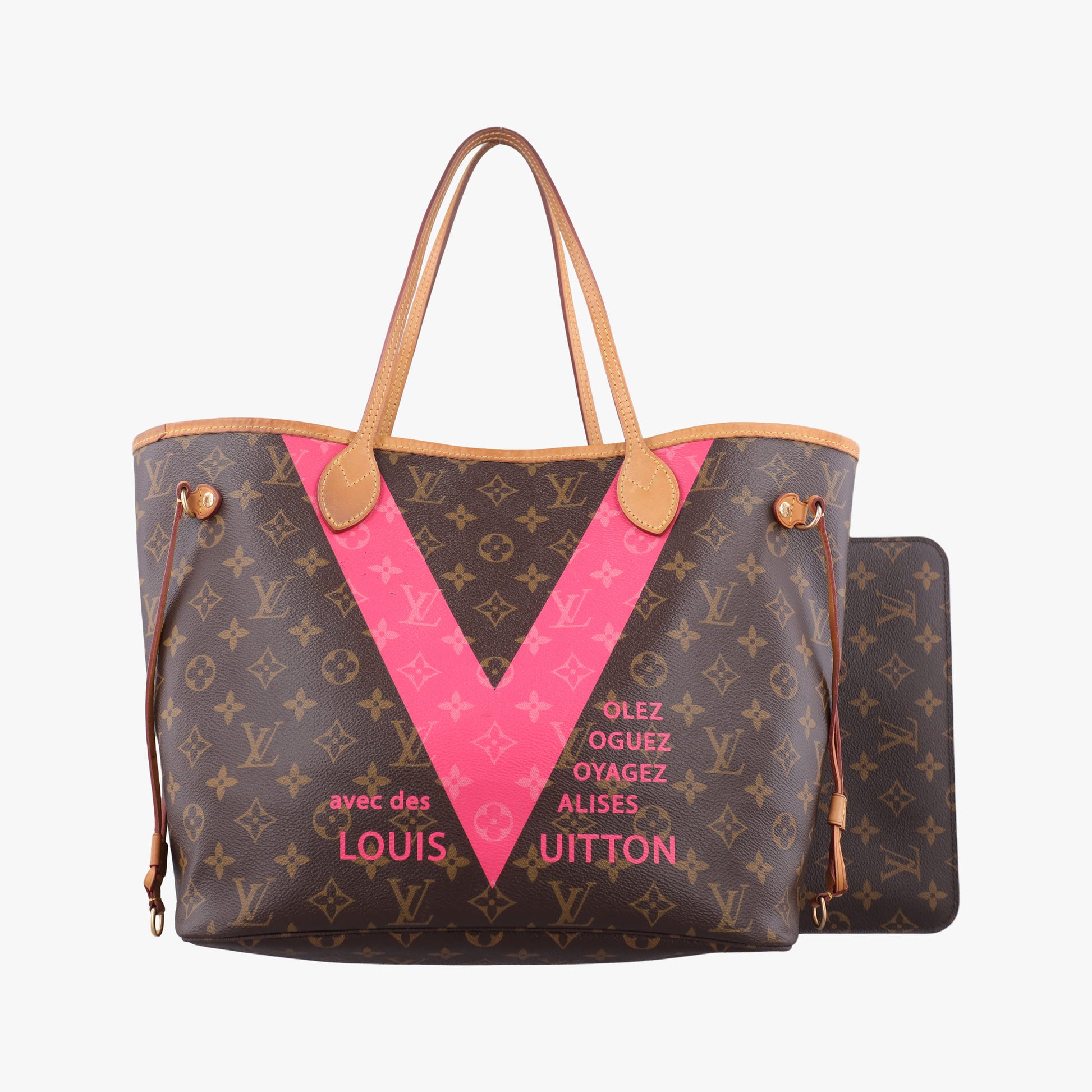 Neverfull MM　V Line brown×Grenard Monogram Canvas M41602 CA0159ネヴァーフルMM　Vライン モノグラム/ブラウン×グルナード モノグラムキャンバス M41602 CA0159