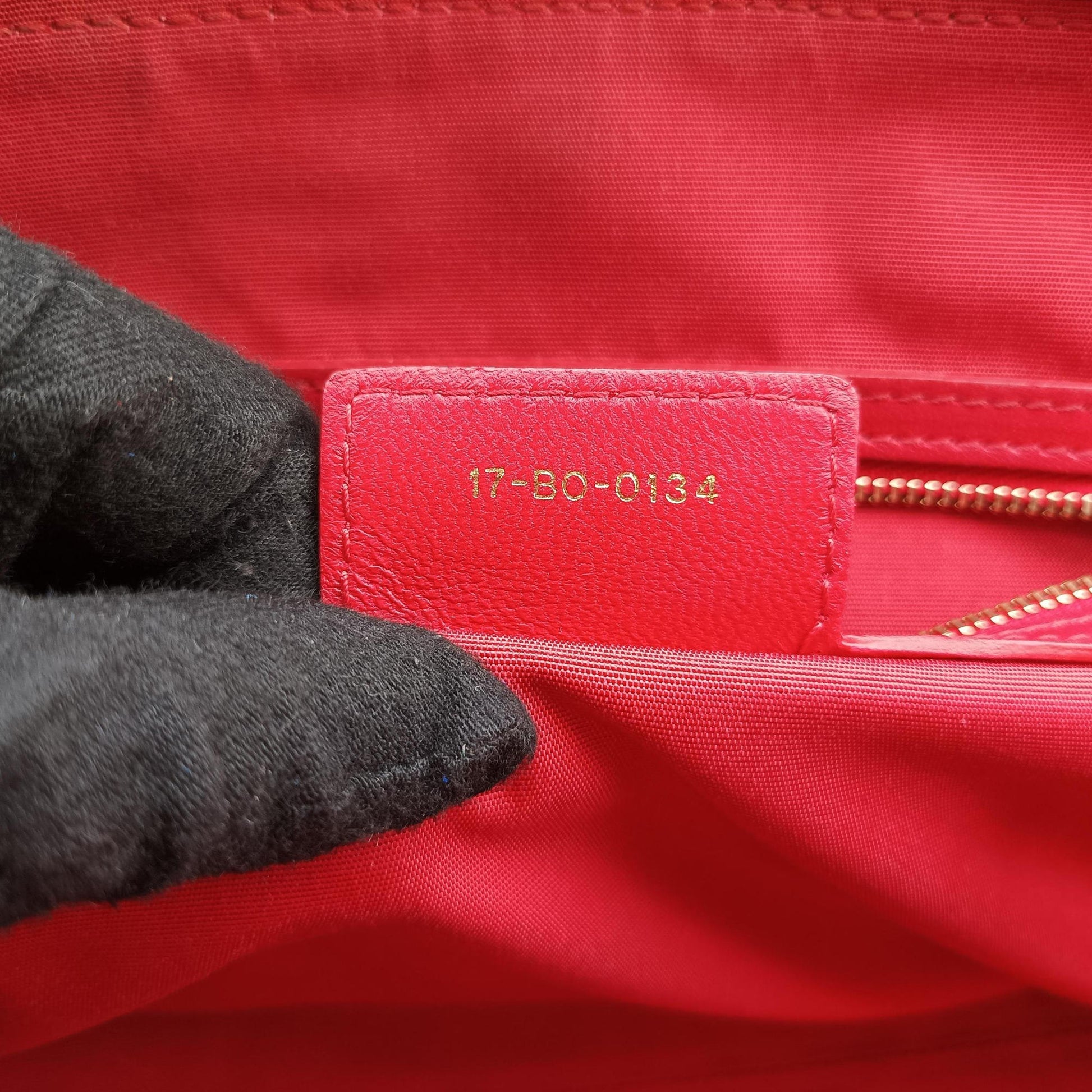 Cannage Dior Soft Shopping Red lambskin 17-BO-0134ディオールソフトショッピング レッド ラムスキン 17-BO-0134