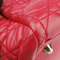 Cannage Dior Soft Shopping Red lambskin 17-BO-0134ディオールソフトショッピング レッド ラムスキン 17-BO-0134