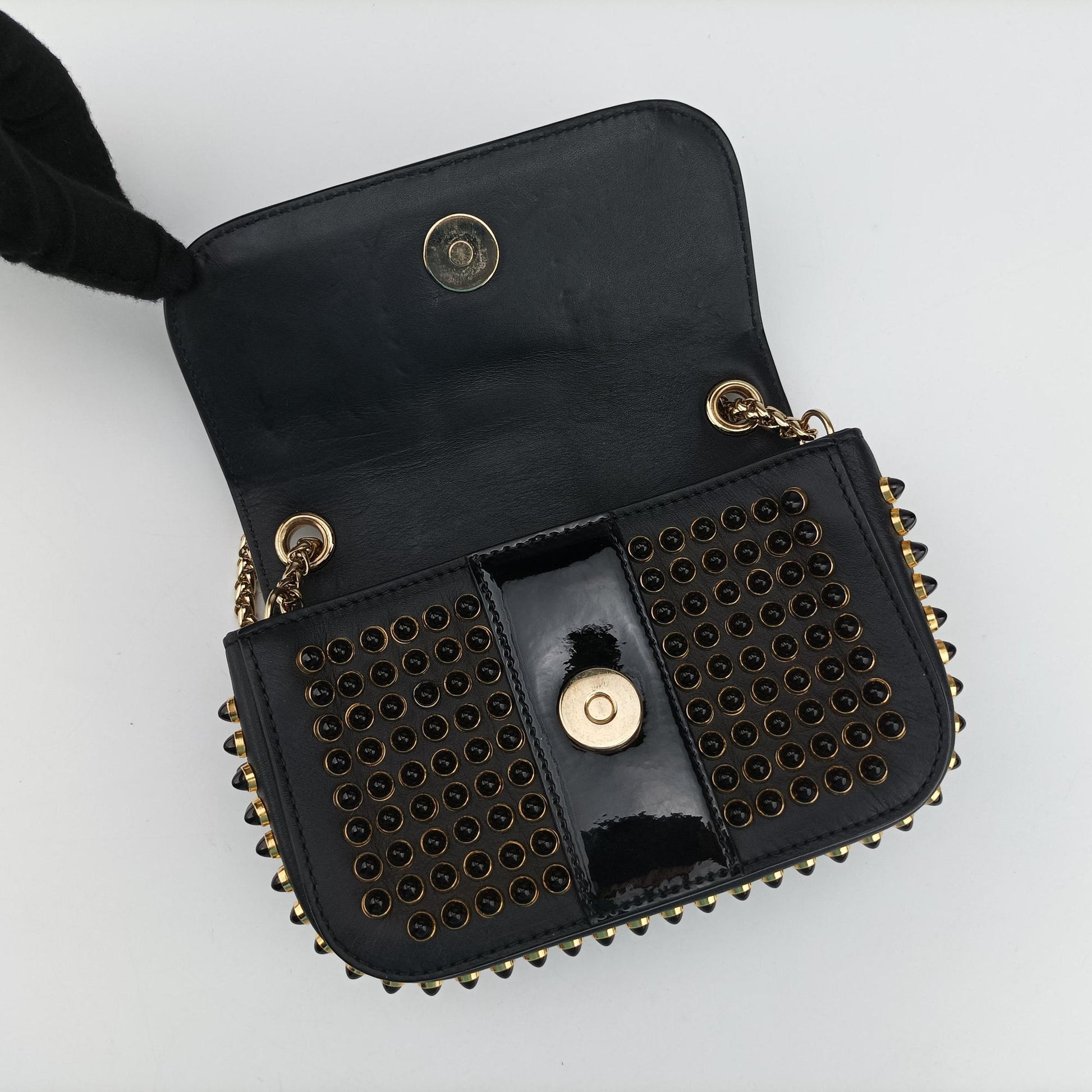 Sweet Charity Scarabe Spike Black Leather スイート チャリティー スカラベ スパイク ブラック レザー 