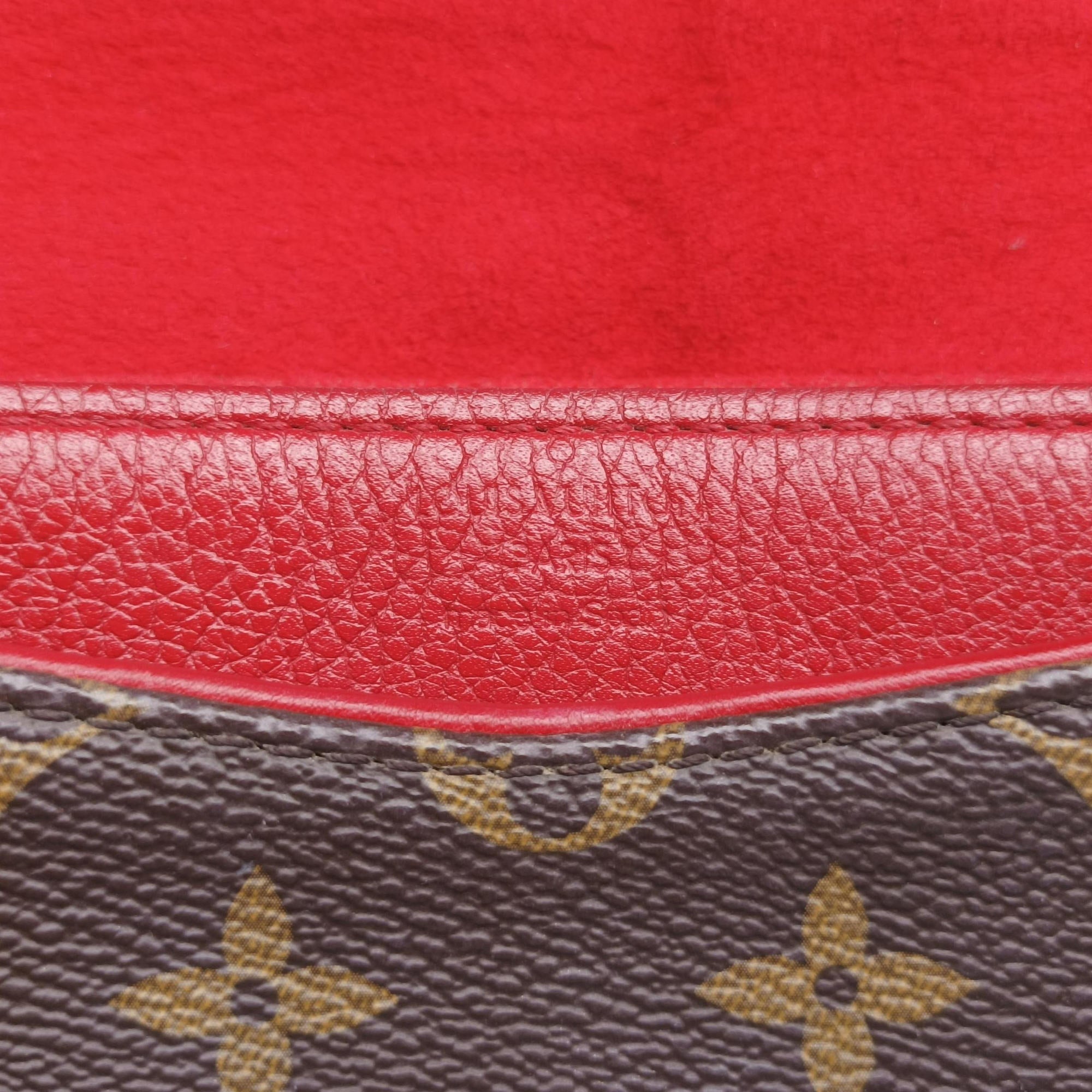 PALLAS Chain Brown×CERISE Monogram Canvas×calf leather M41201 CA4176パラス チェーン モノグラム/ブラウン×スリーズ モノグラムキャンバス×カーフレザー M41201 CA4176