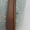 Vintage Web Blue× Brown GG Denim × Calf Leather 247205 E015399170ヴィンテージウェブ ブルー × ブラウン デニムキャンバス × レザー 247205 E015399170