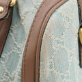 Vintage Web Blue× Brown GG Denim × Calf Leather 247205 E015399170ヴィンテージウェブ ブルー × ブラウン デニムキャンバス × レザー 247205 E015399170