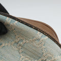Vintage Web Blue× Brown GG Denim × Calf Leather 247205 E015399170ヴィンテージウェブ ブルー × ブラウン デニムキャンバス × レザー 247205 E015399170