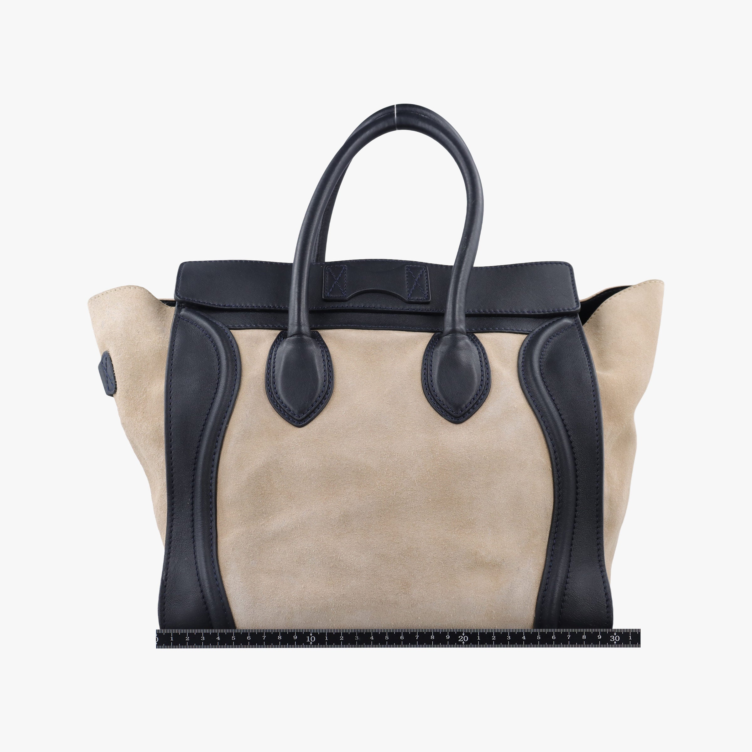 Luggage Mini Shopper Beige×Black Suede × leather F-PA-0141ラゲージミニショッパー ベージュ×ブラック スエード×レザー F-PA-0141