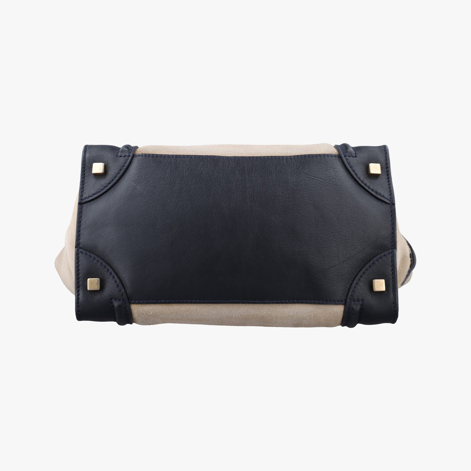 Luggage Mini Shopper Beige×Black Suede × leather F-PA-0141ラゲージミニショッパー ベージュ×ブラック スエード×レザー F-PA-0141