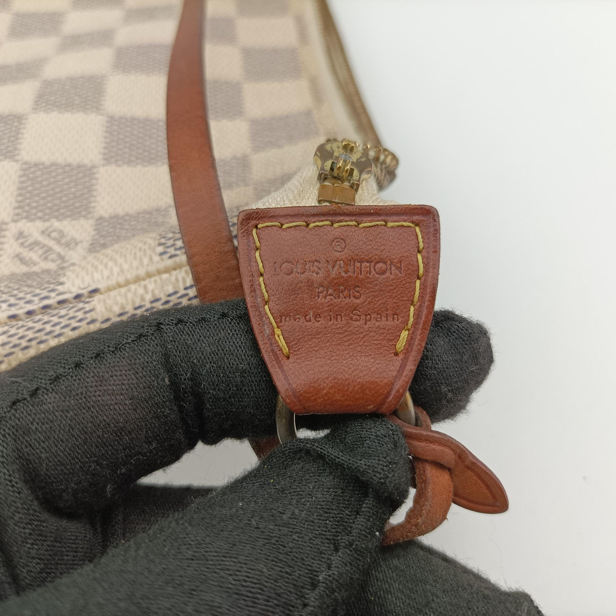 Mini Pochette Accessoires Azur Damier Canvas N58010 CA1098ミニポシェットアクセソワール アズール ダミエキャンバス N58010 CA1098