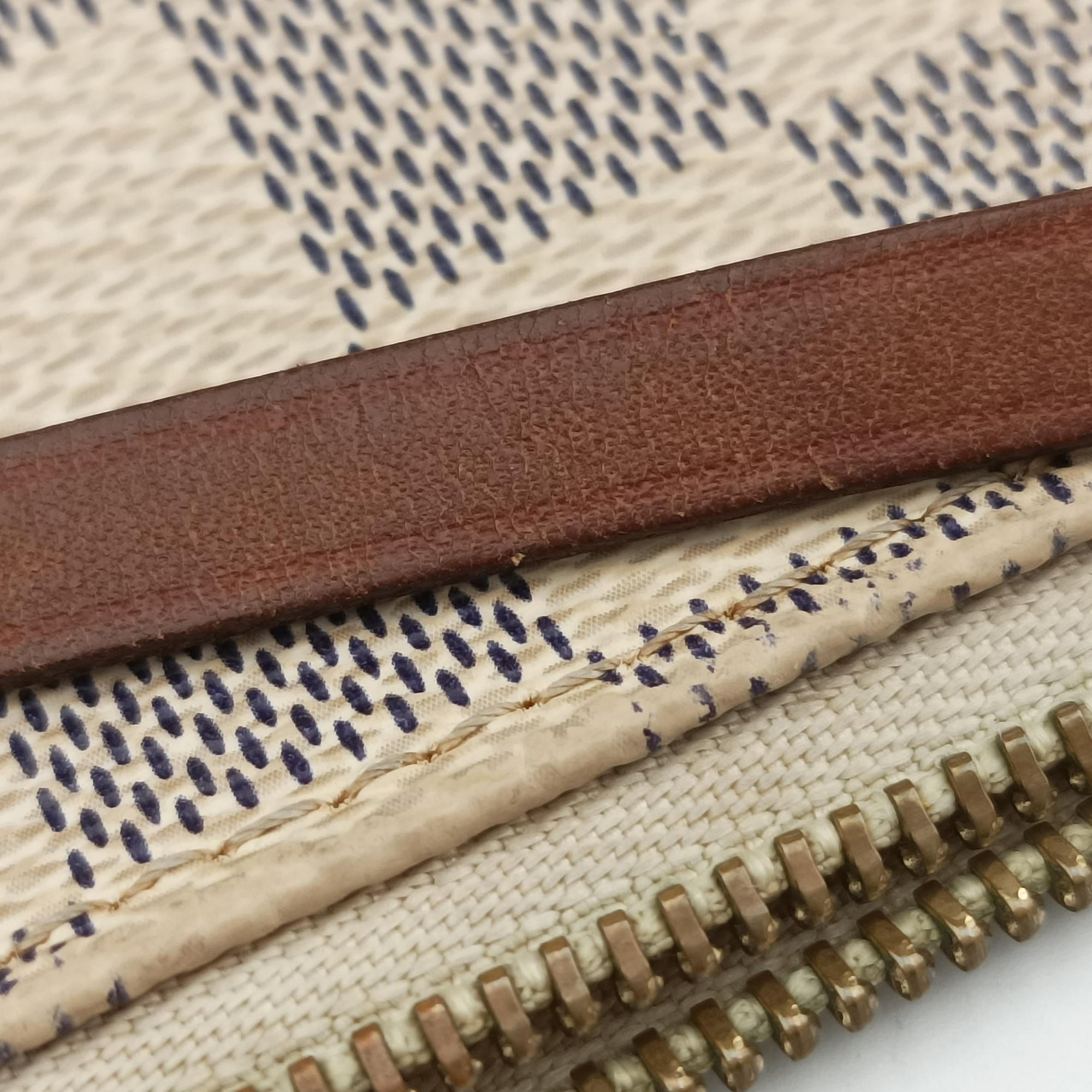 Mini Pochette Accessoires Azur Damier Canvas N58010 CA1098ミニポシェットアクセソワール アズール ダミエキャンバス N58010 CA1098