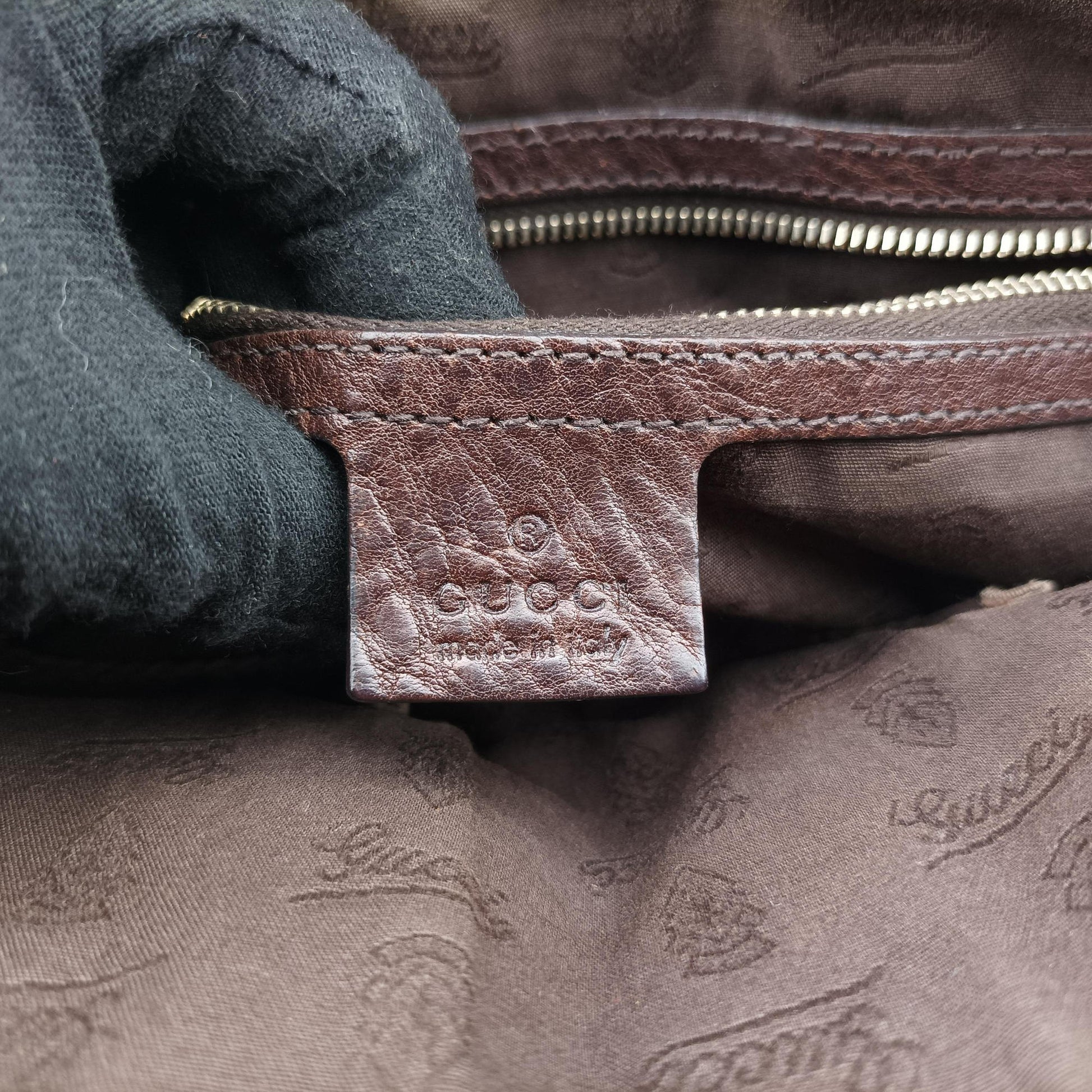 Guccissima Brown Leather×Canvas 247279 Lot number unknownグッチッシマ ブラウン レザー×キャンバス 247279 製番不明