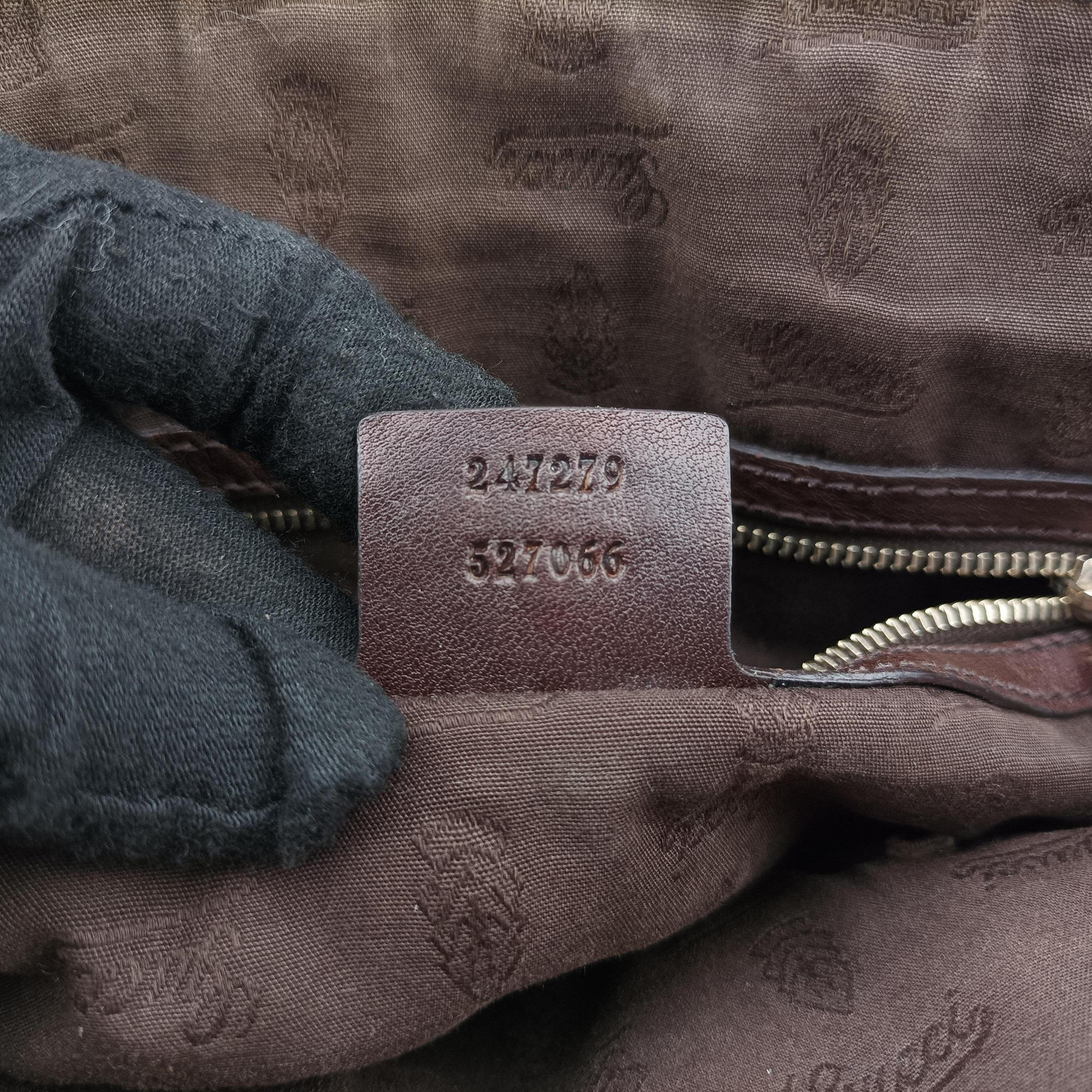 Guccissima Brown Leather×Canvas 247279 Lot number unknownグッチッシマ ブラウン レザー×キャンバス 247279 製番不明