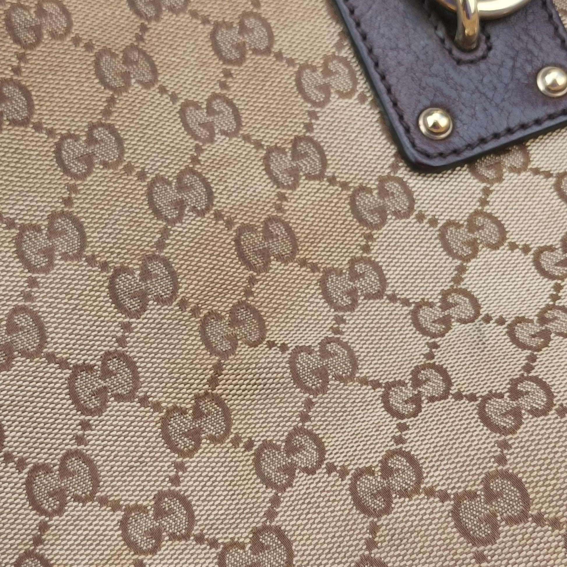 Guccissima Brown Leather×Canvas 247279 Lot number unknownグッチッシマ ブラウン レザー×キャンバス 247279 製番不明