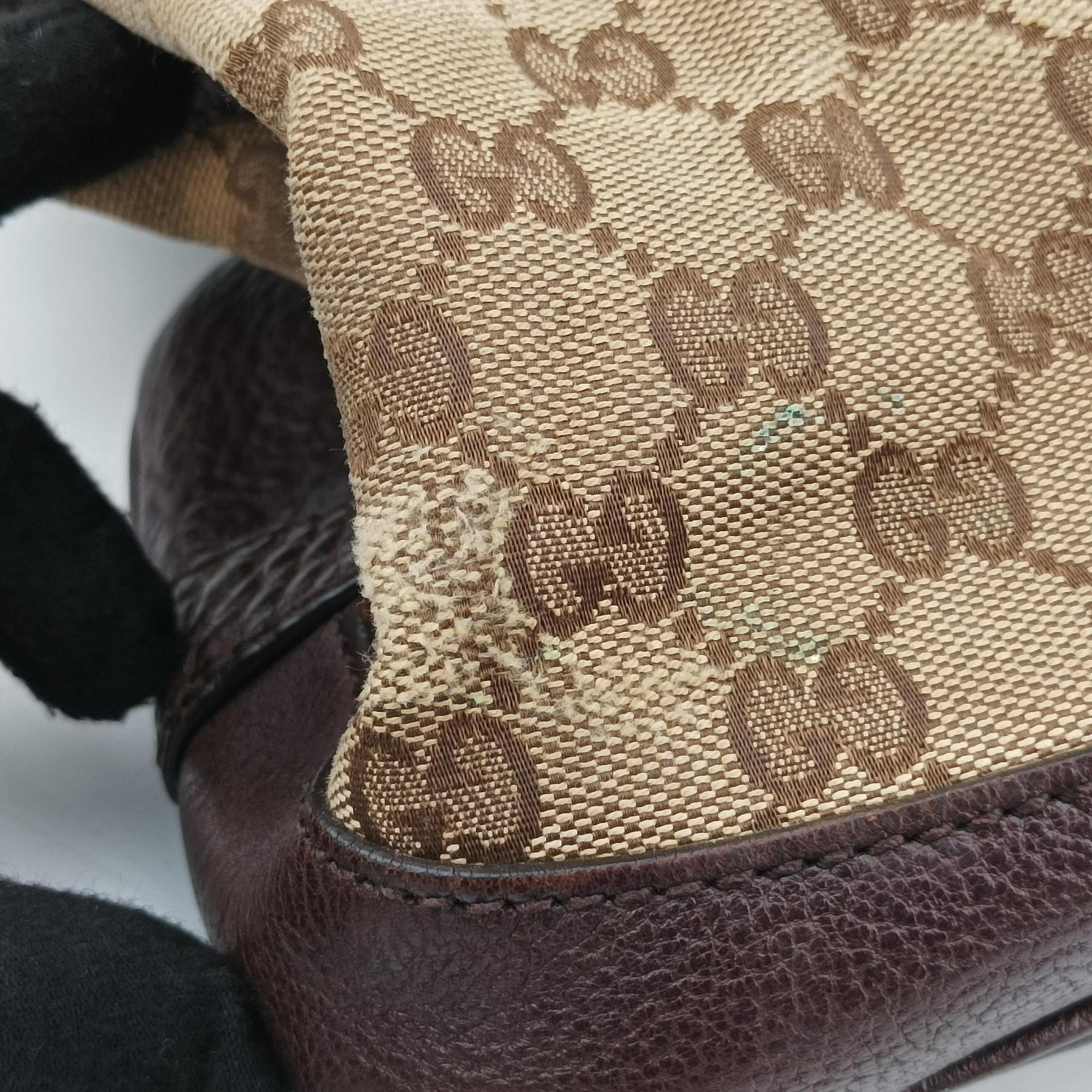 Guccissima Brown Leather×Canvas 247279 Lot number unknownグッチッシマ ブラウン レザー×キャンバス 247279 製番不明
