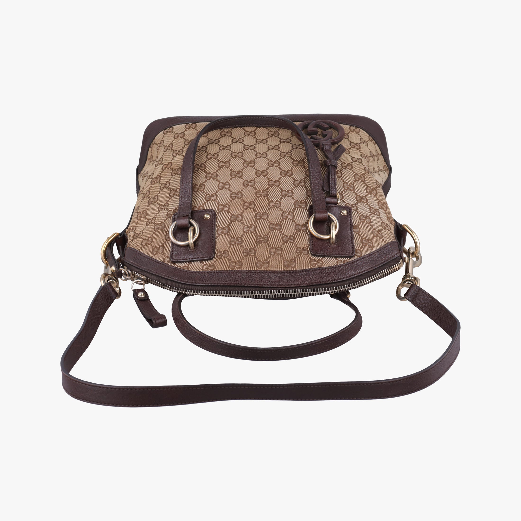 Guccissima Brown Leather×Canvas 247279 Lot number unknownグッチッシマ ブラウン レザー×キャンバス 247279 製番不明