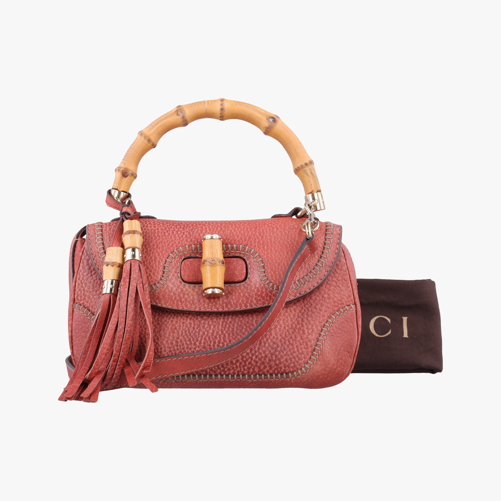 New Bamboo Terracotta Leather 254884 B8414614ニューバンブー テラコッタ レザー 254884 B8414614