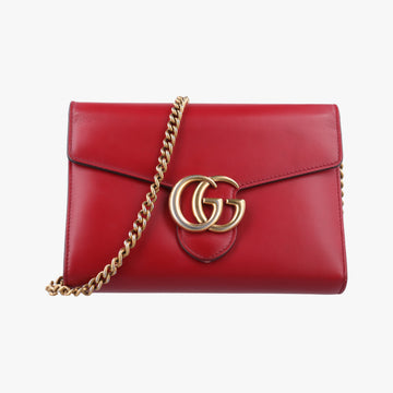GG Marmont Red Leather 401232 GGマーモント レッド レザー 401232 