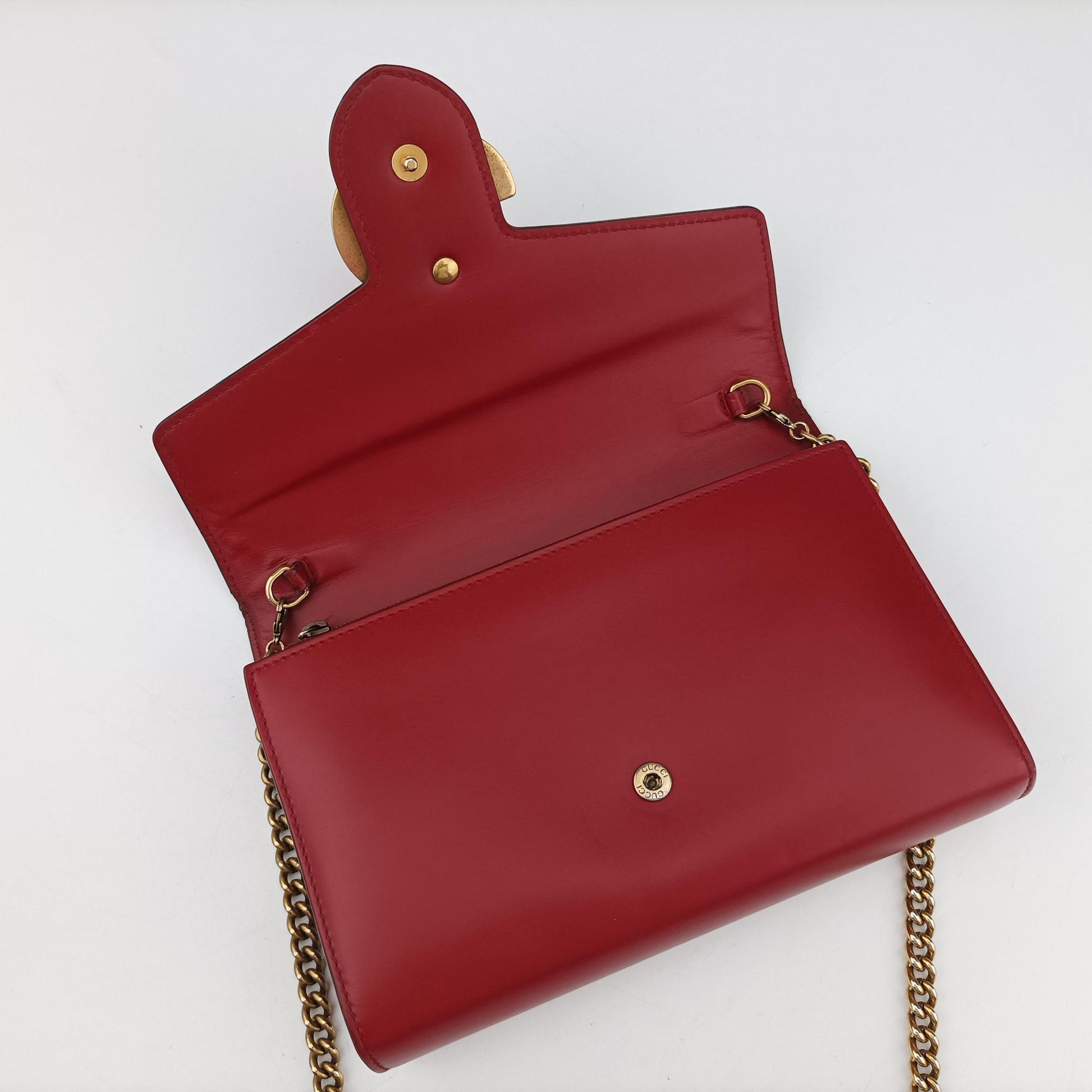 GG Marmont Red Leather 401232 GGマーモント レッド レザー 401232 